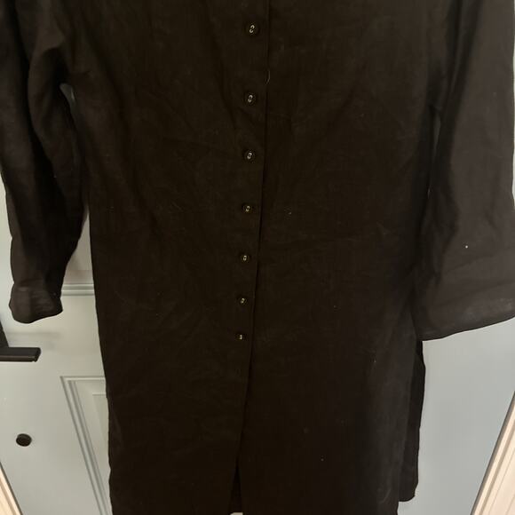 NWT Cover Up Dress Linen Mesh Maxi Long Sleeve lightweight P - Picture 12 of 13